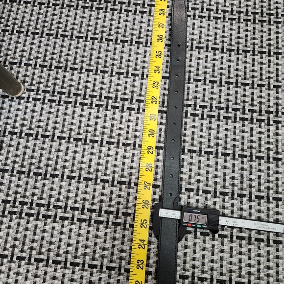 Kallmeyer Genuine Leather Belt Black with Gold Buckle. Made In Italy - Picture 11 of 13